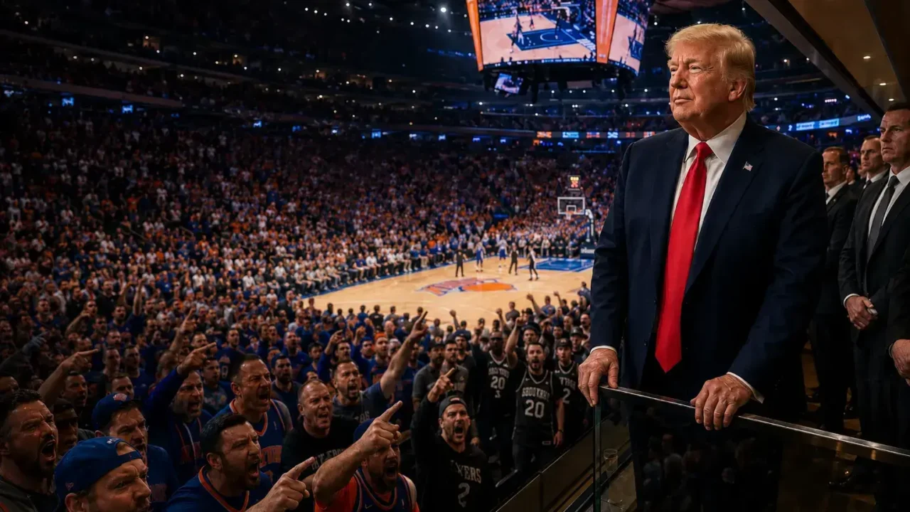 Donald Trump NBA Finals Attendance.