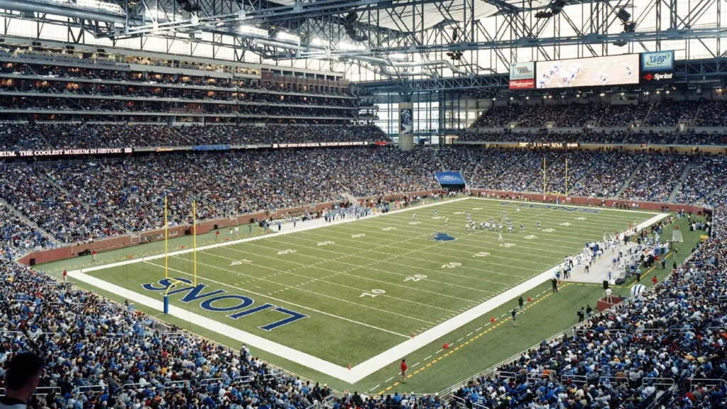 Ford Field during a Detroit Lions game